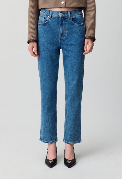 Jean Toto slim 7/8ème bleu délavé