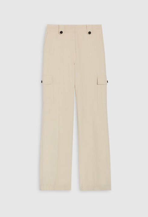 Pantalon cargo beige