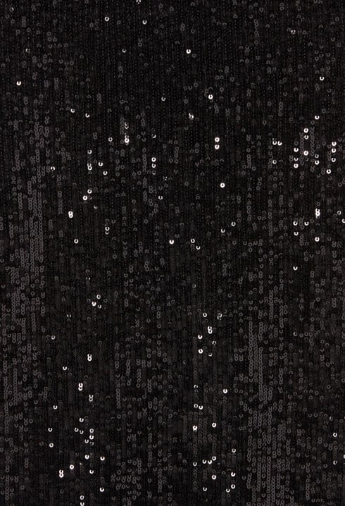 Pantalon droit à sequins noir