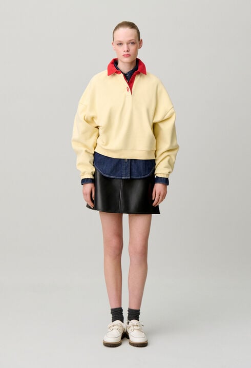 Sweatshirt oversize coton