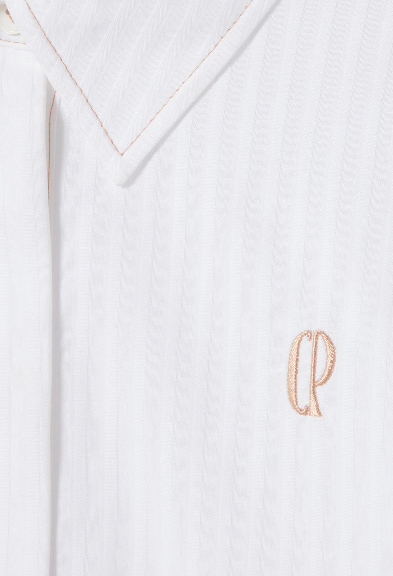 Chemise popeline ray&eacute;e