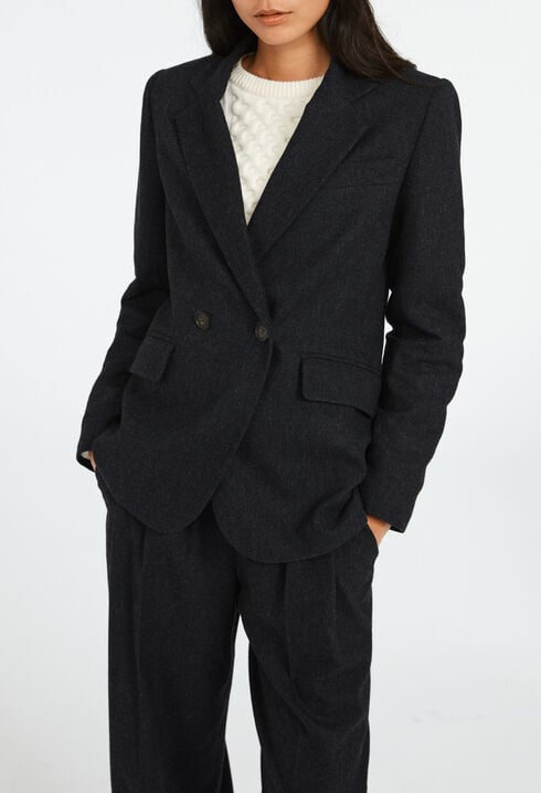 Veste de tailleur chinée