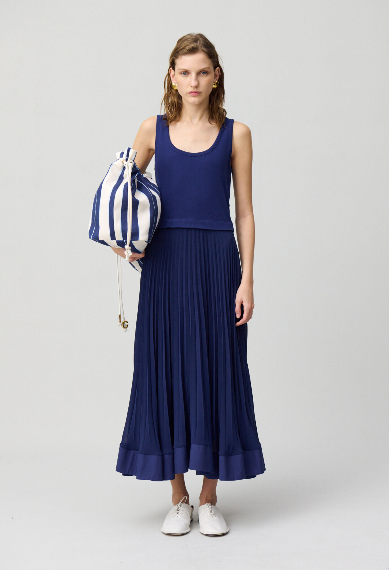 Robe longue trompe l'œil