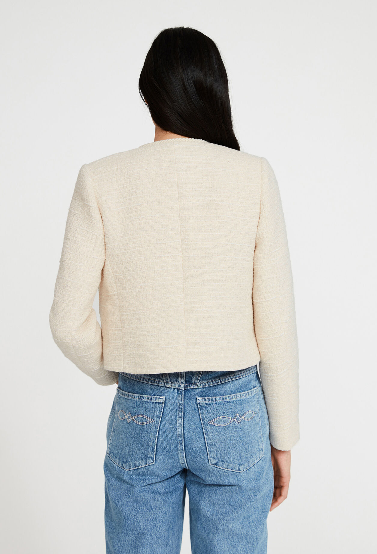 Veste courte tweed