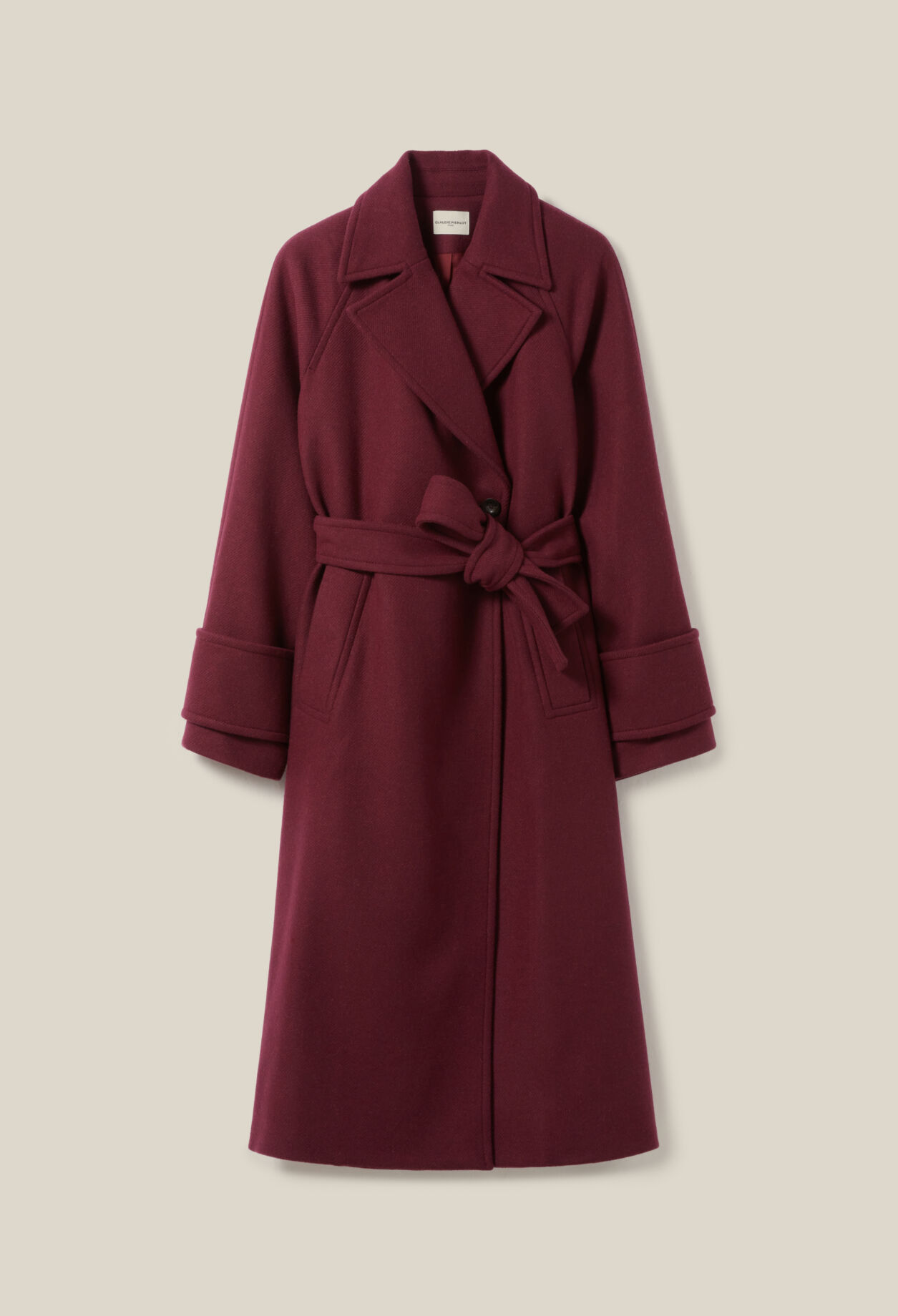 Caludie Pierlot MANTEAU LONG ESPRIT TRENCH BORDEAUX