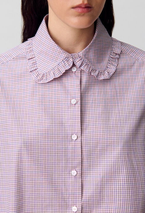 Chemise popeline à carreaux