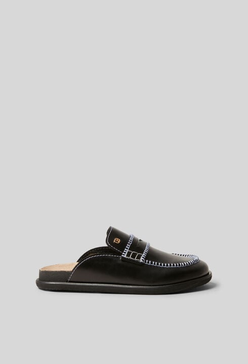 Mules cuir lisse