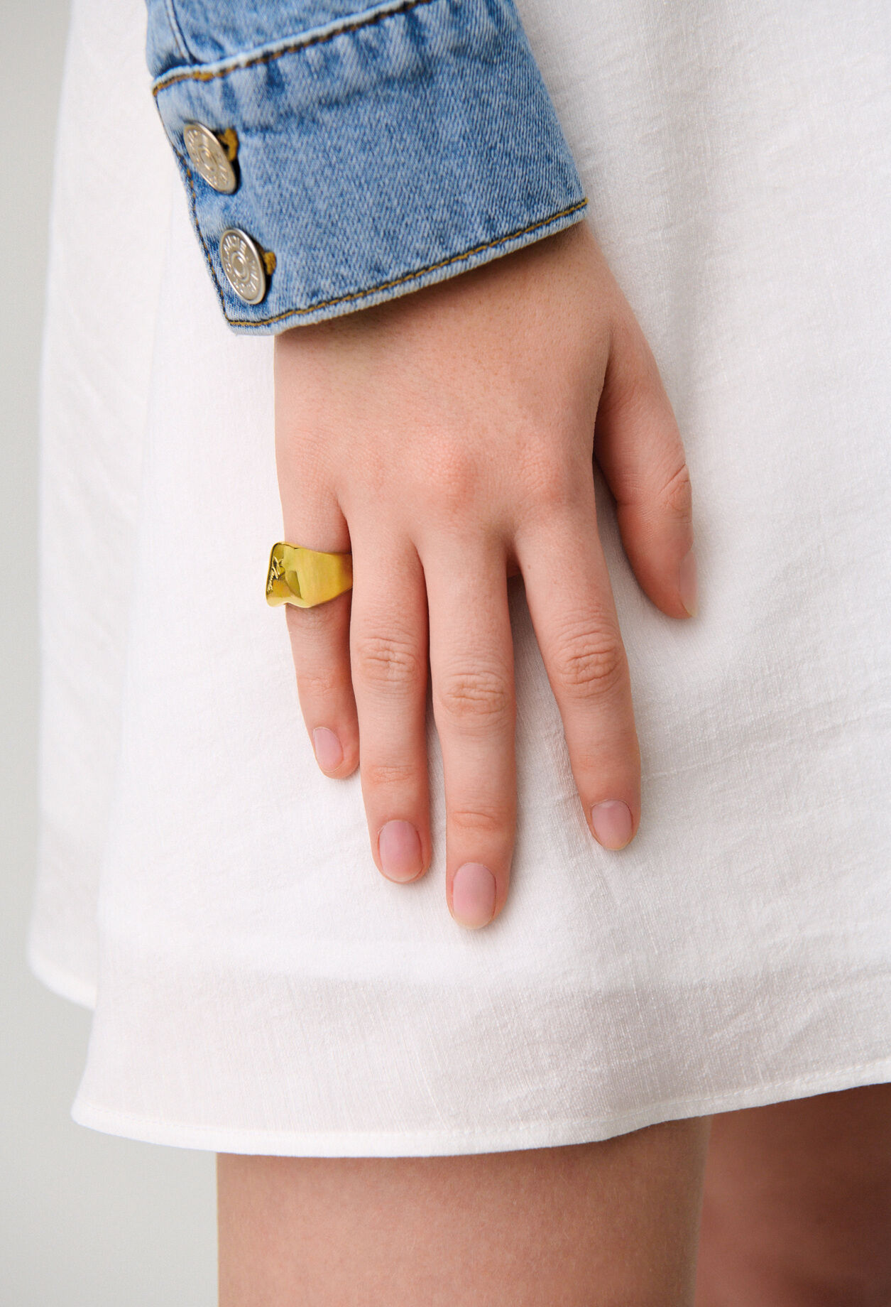 Bague chevali&egrave;re c&oelig;ur