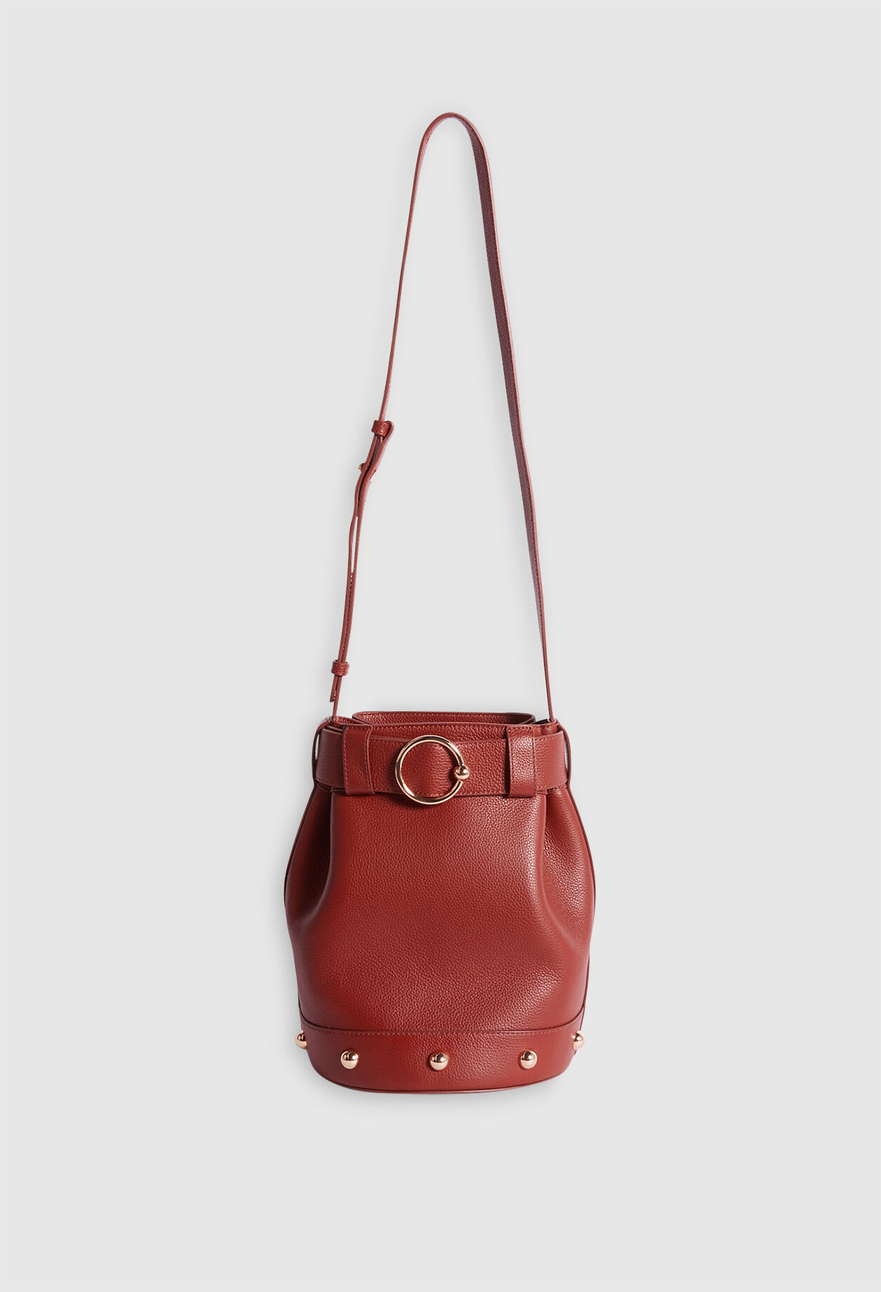 Sac seau en cuir responsable