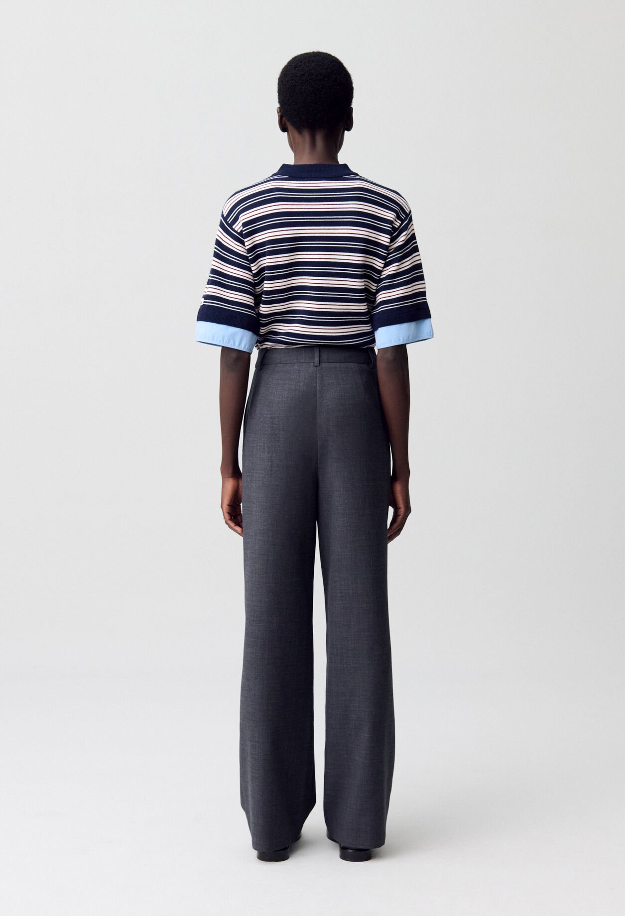 Pantalon large tailleur