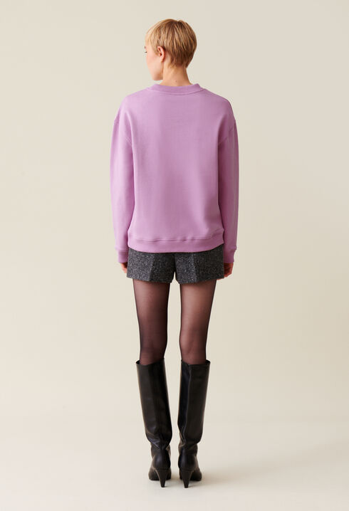 Sweatshirt ample imprimé Claudie