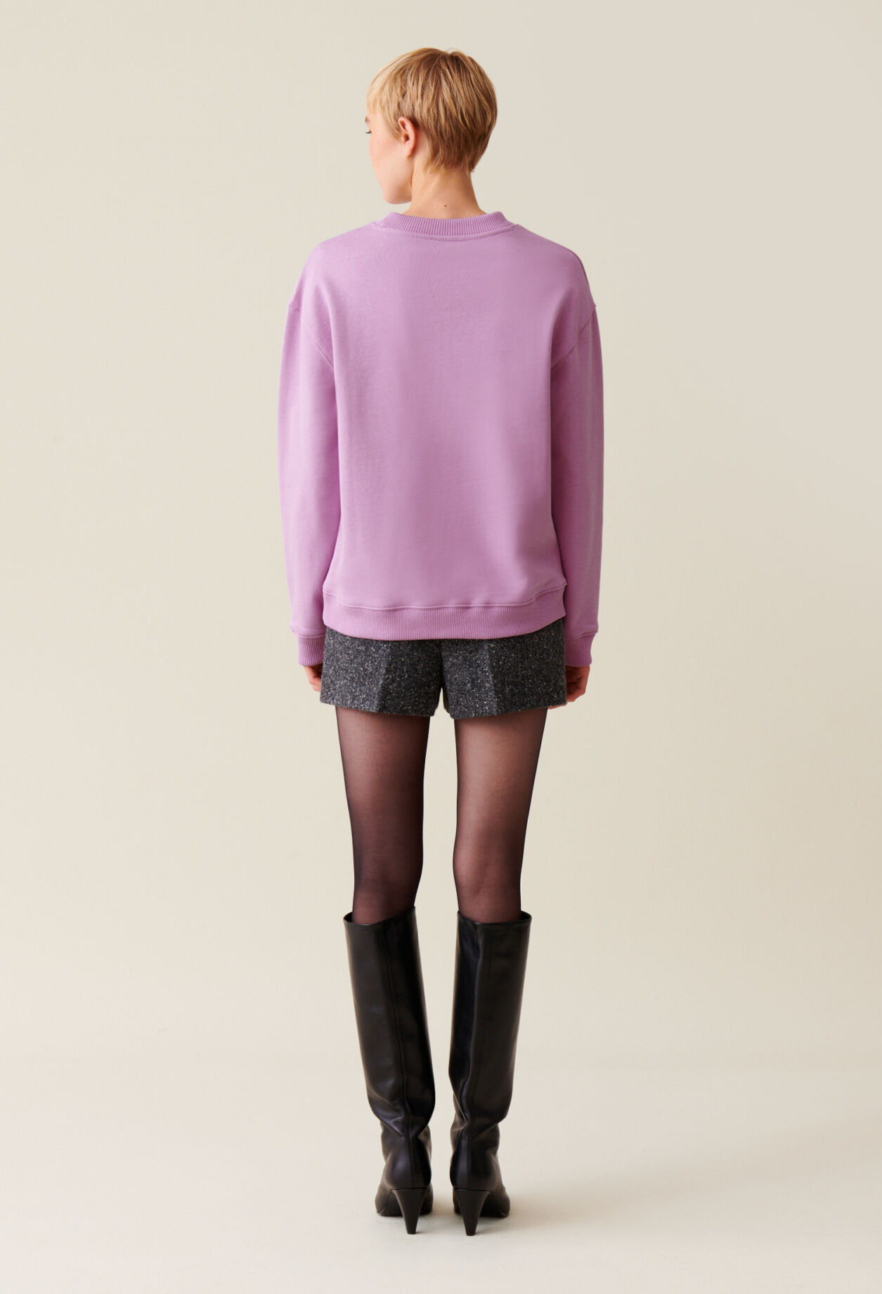 Sweatshirt ample imprimé Claudie