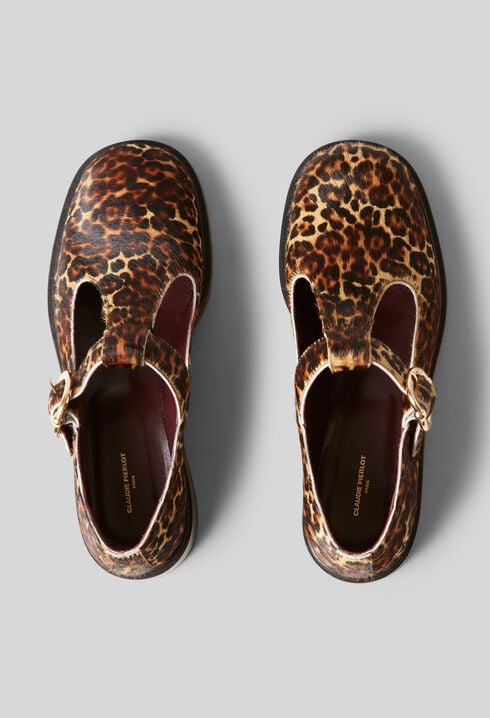 Babies cuir léopard
