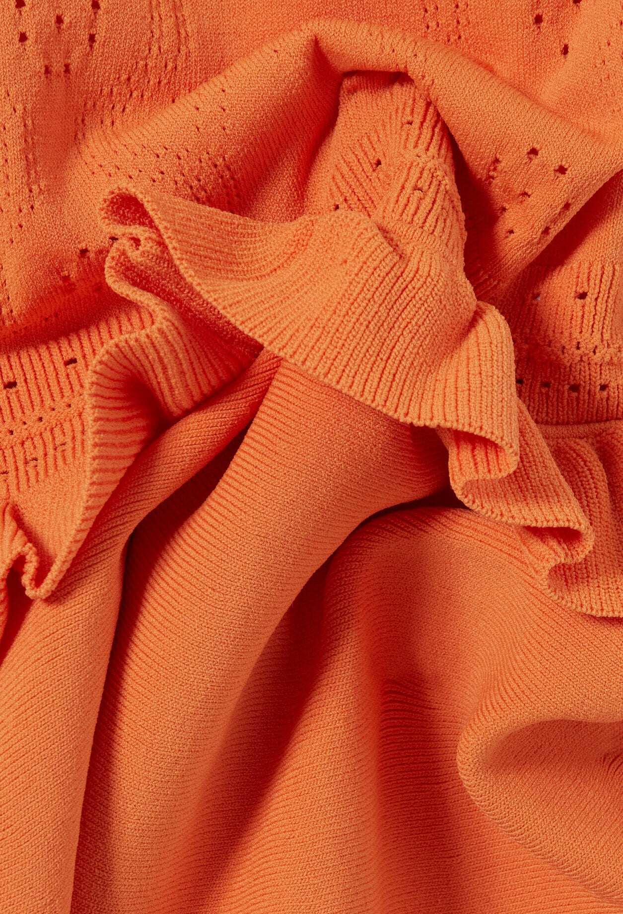 Robe maille volant