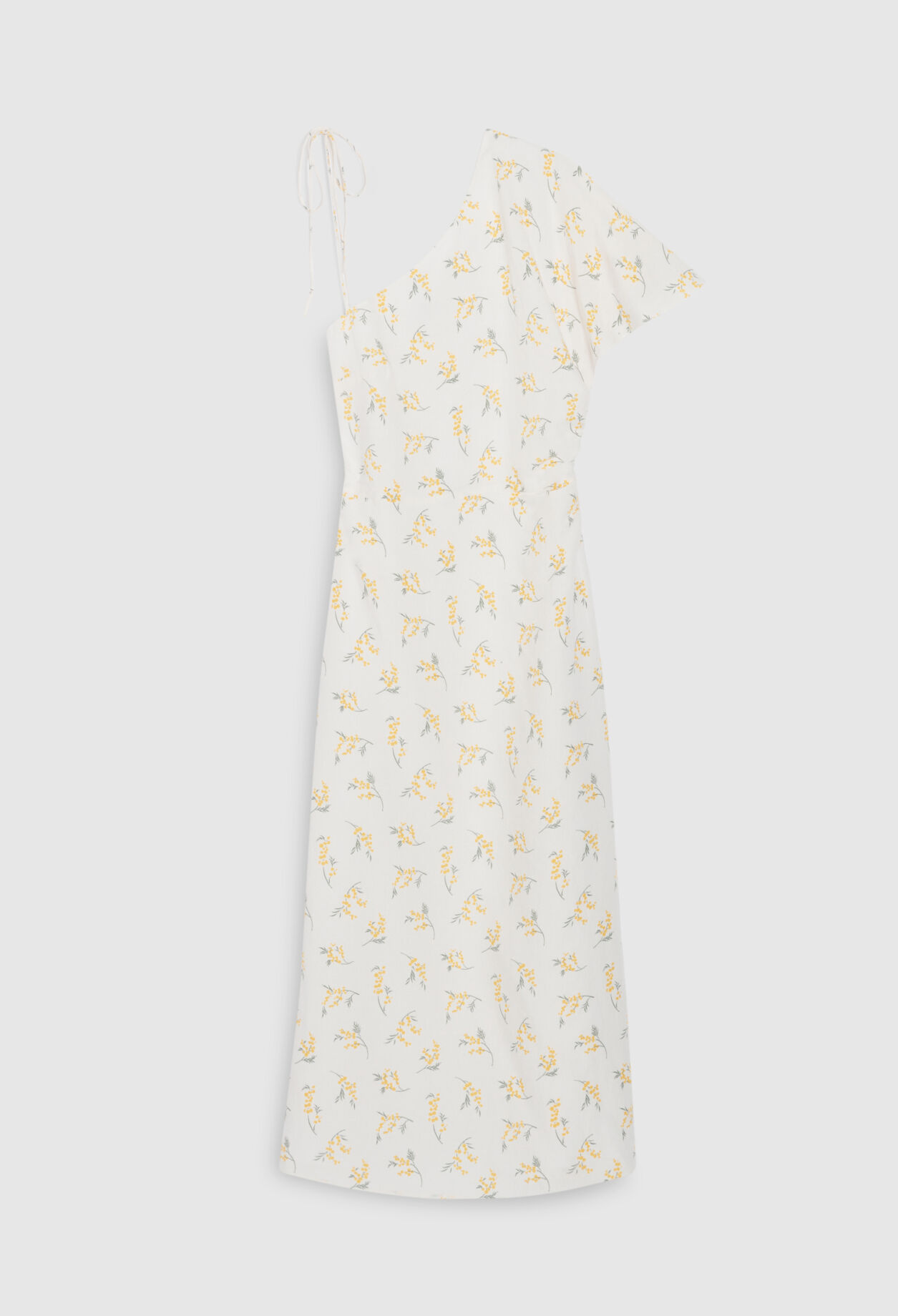 Robe midi asymétrique mimosa