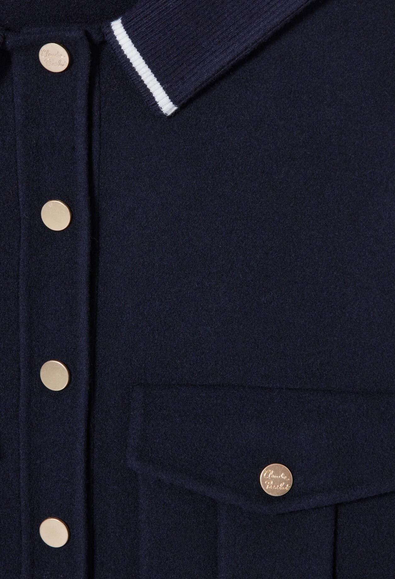 Manteau court laine