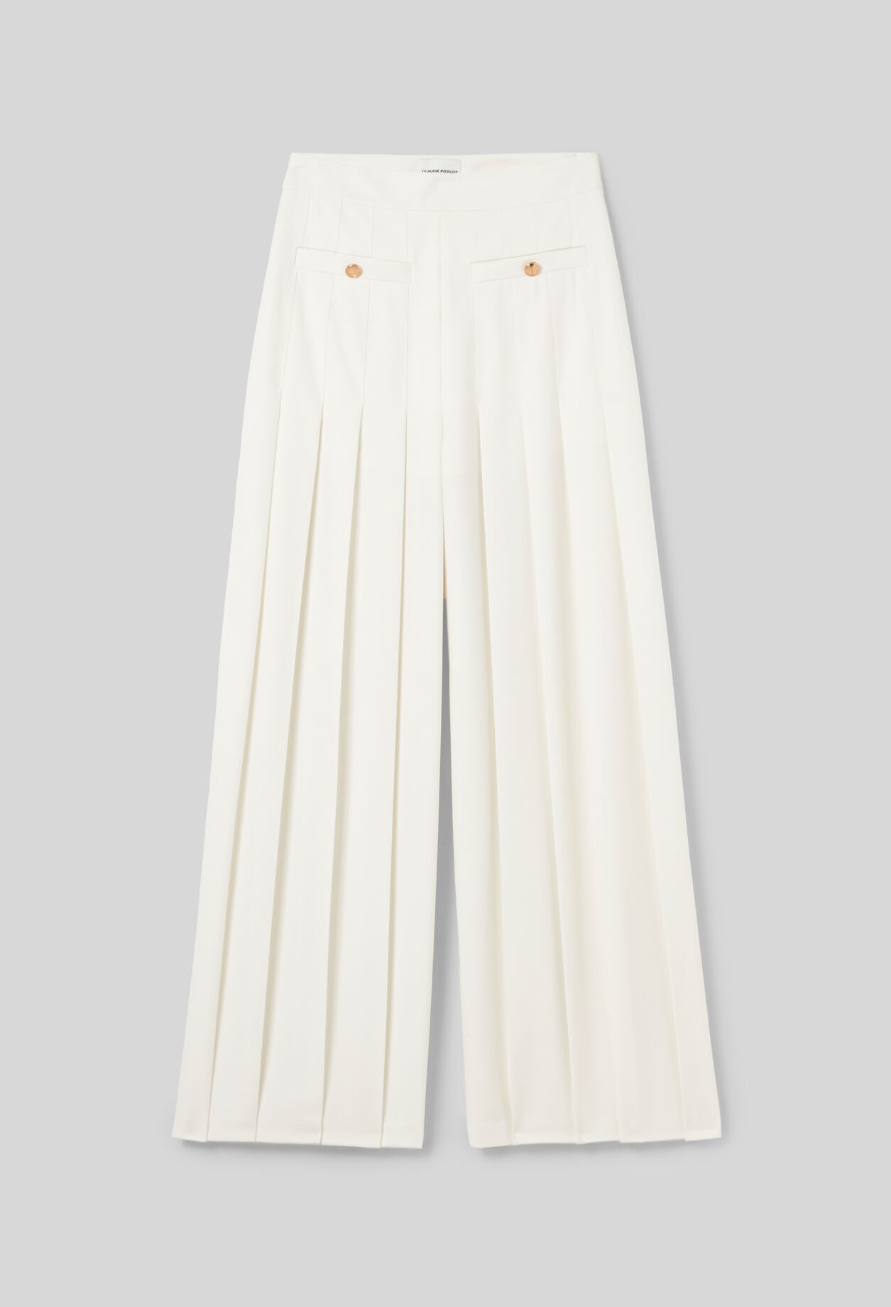 Pantalon large à plis