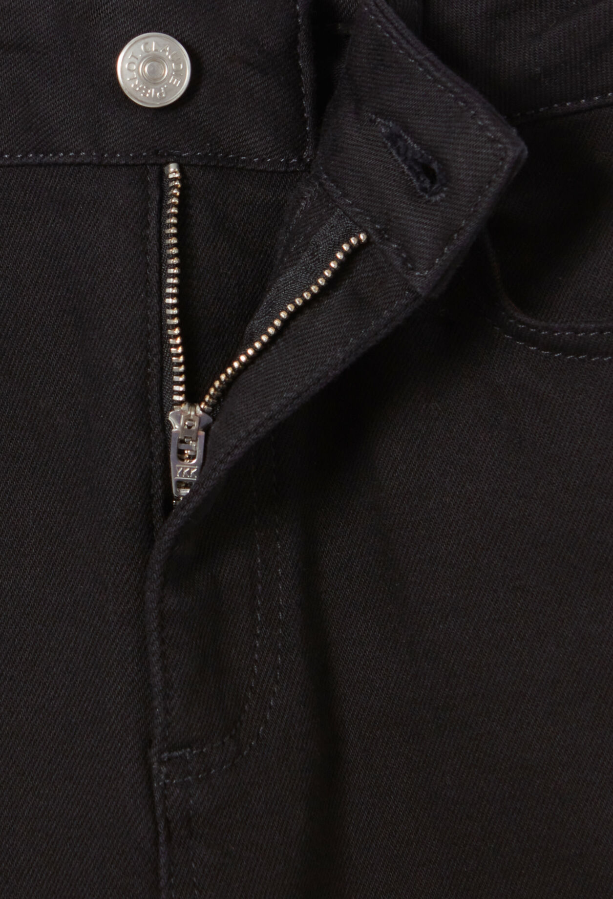 Jean slim noir taille mi-haute