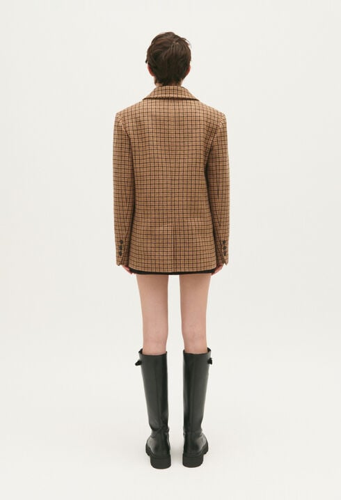 Veste velours carreaux