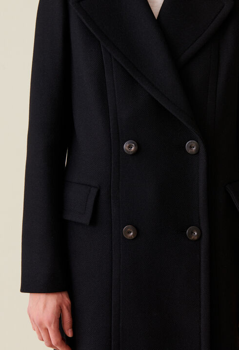 Manteau long croisé