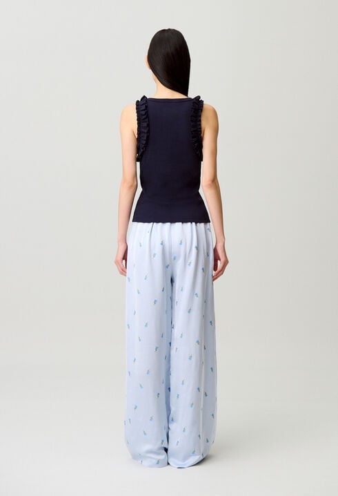 T-shirt brod&eacute; coton