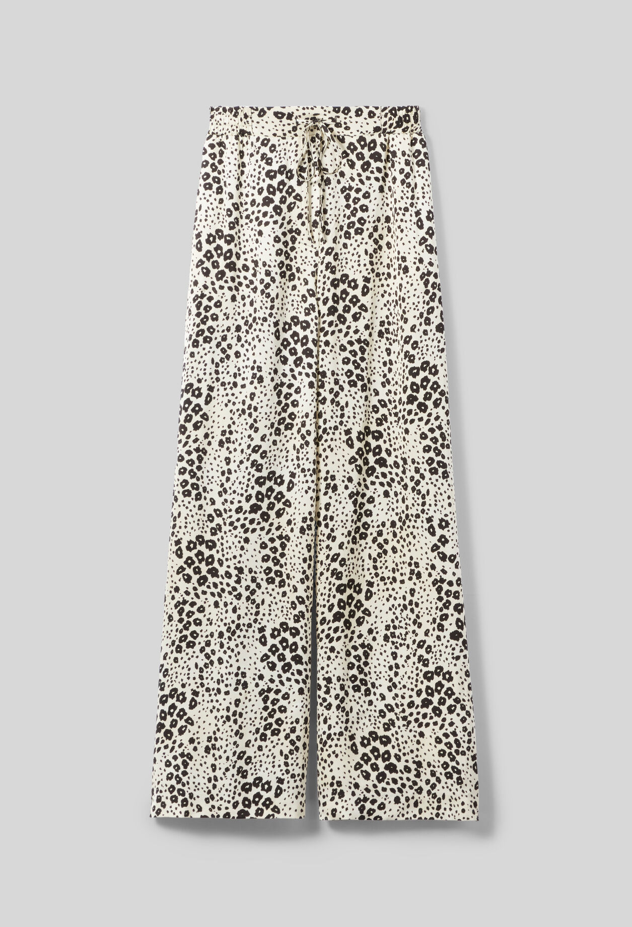 Pantalon satin imprimé animal