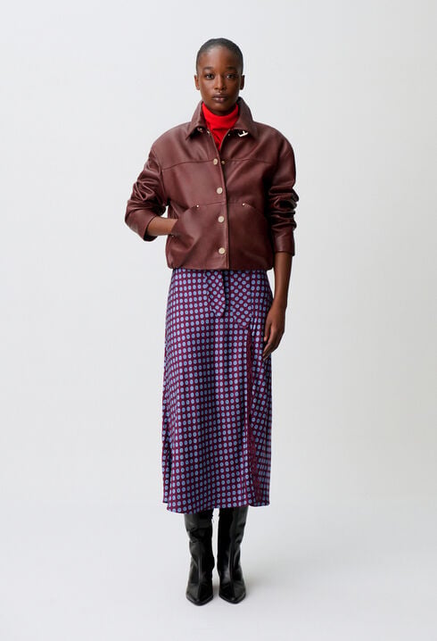 Blouson cuir court