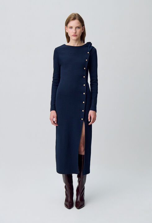 Robe longue maille