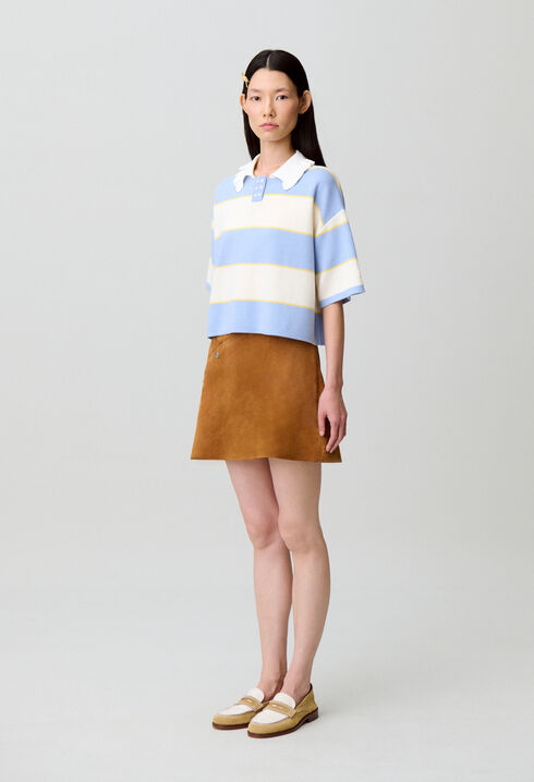 Polo maille rayures