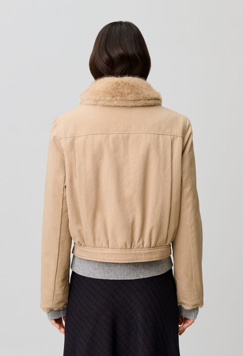 Parka courte nylon r&eacute;versible