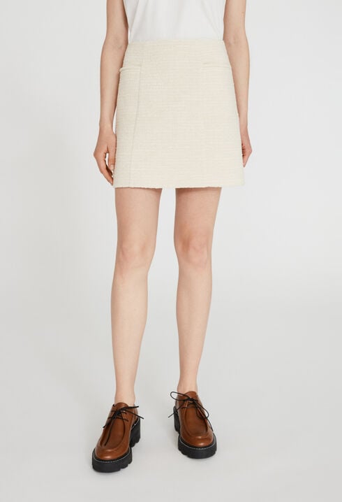 Jupe courte tweed