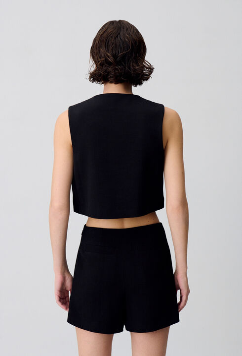 Top veston sans manches