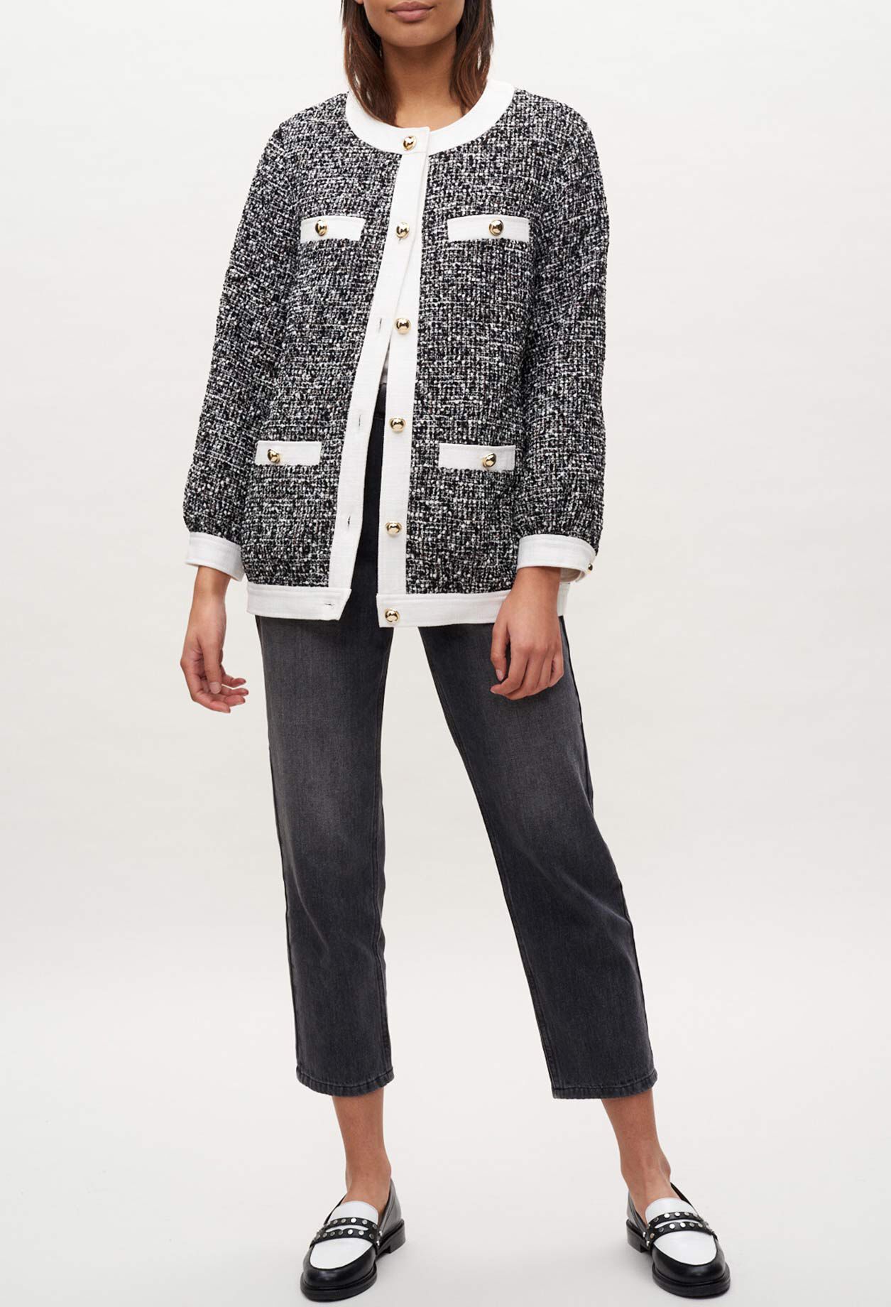 Blouson en tweed