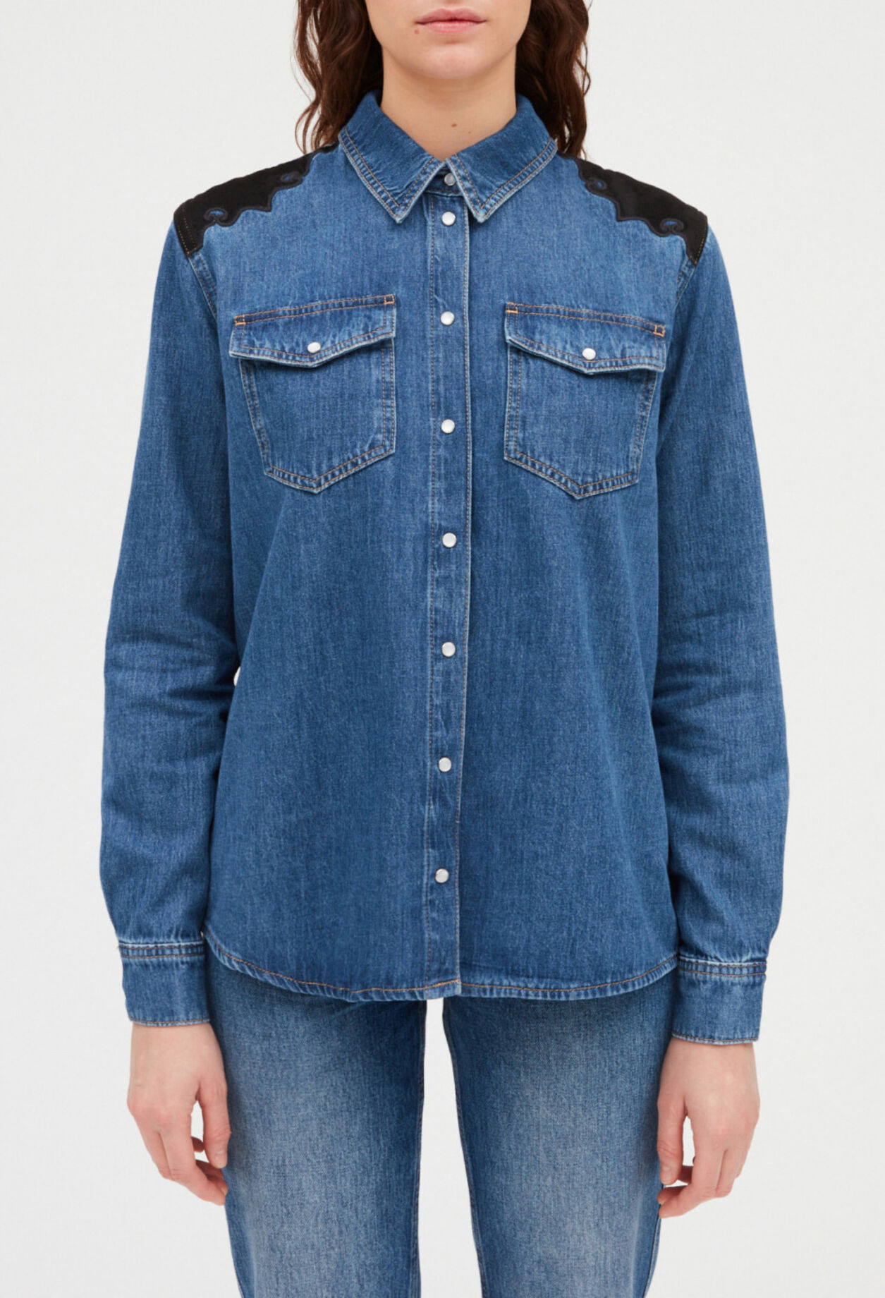 Chemise jean mid blue