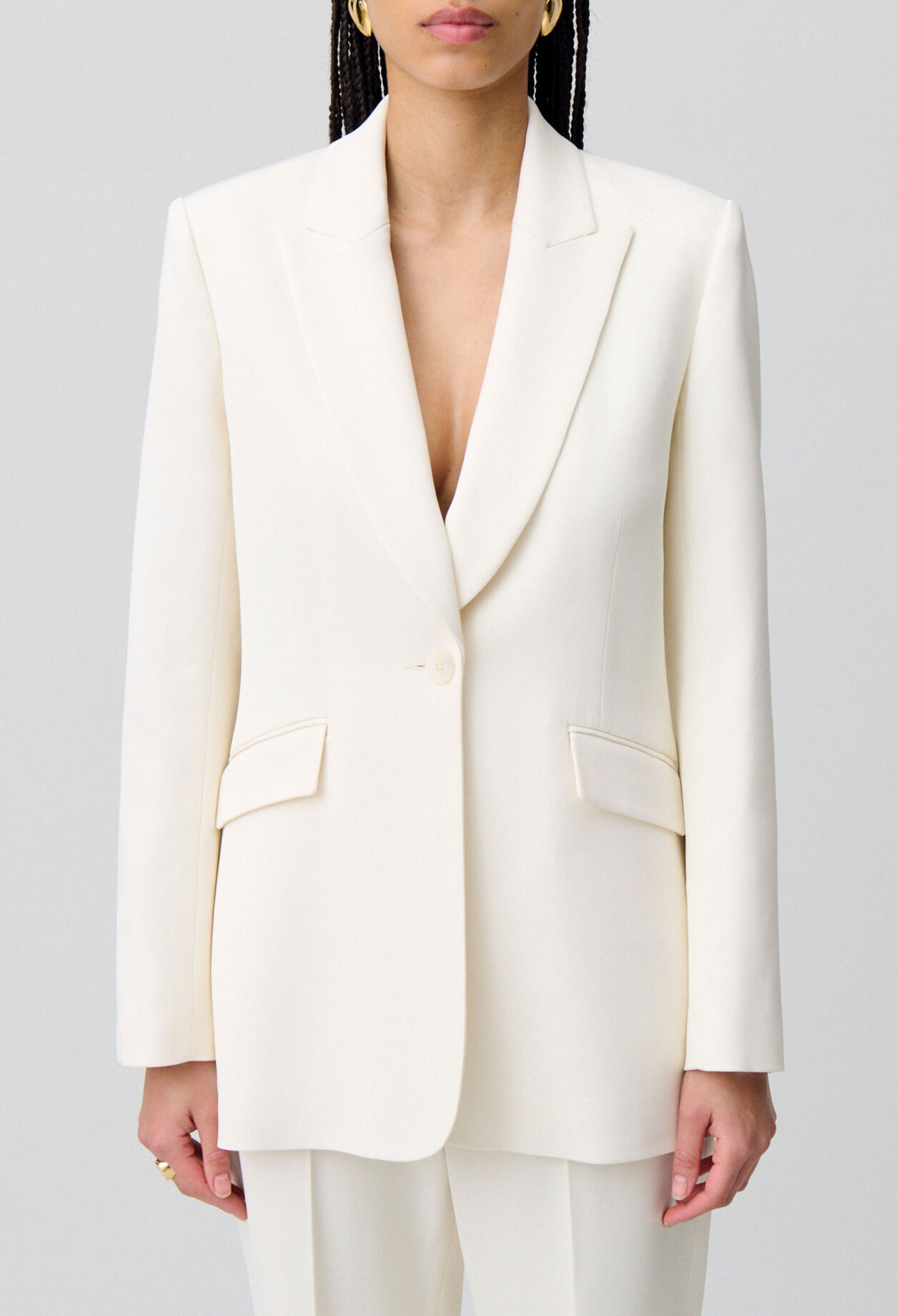 Veste de tailleur cintr&eacute;e