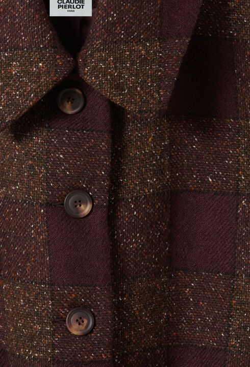 Manteau laine mélangée
