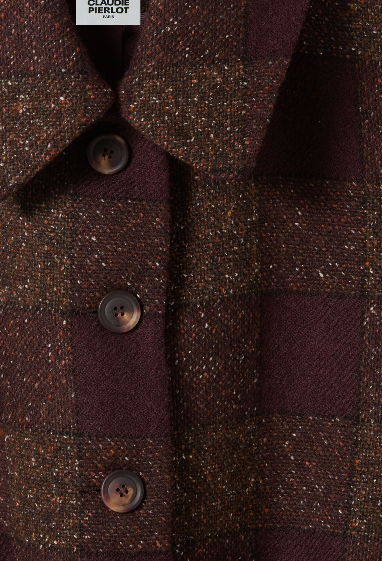 Manteau laine mélangée