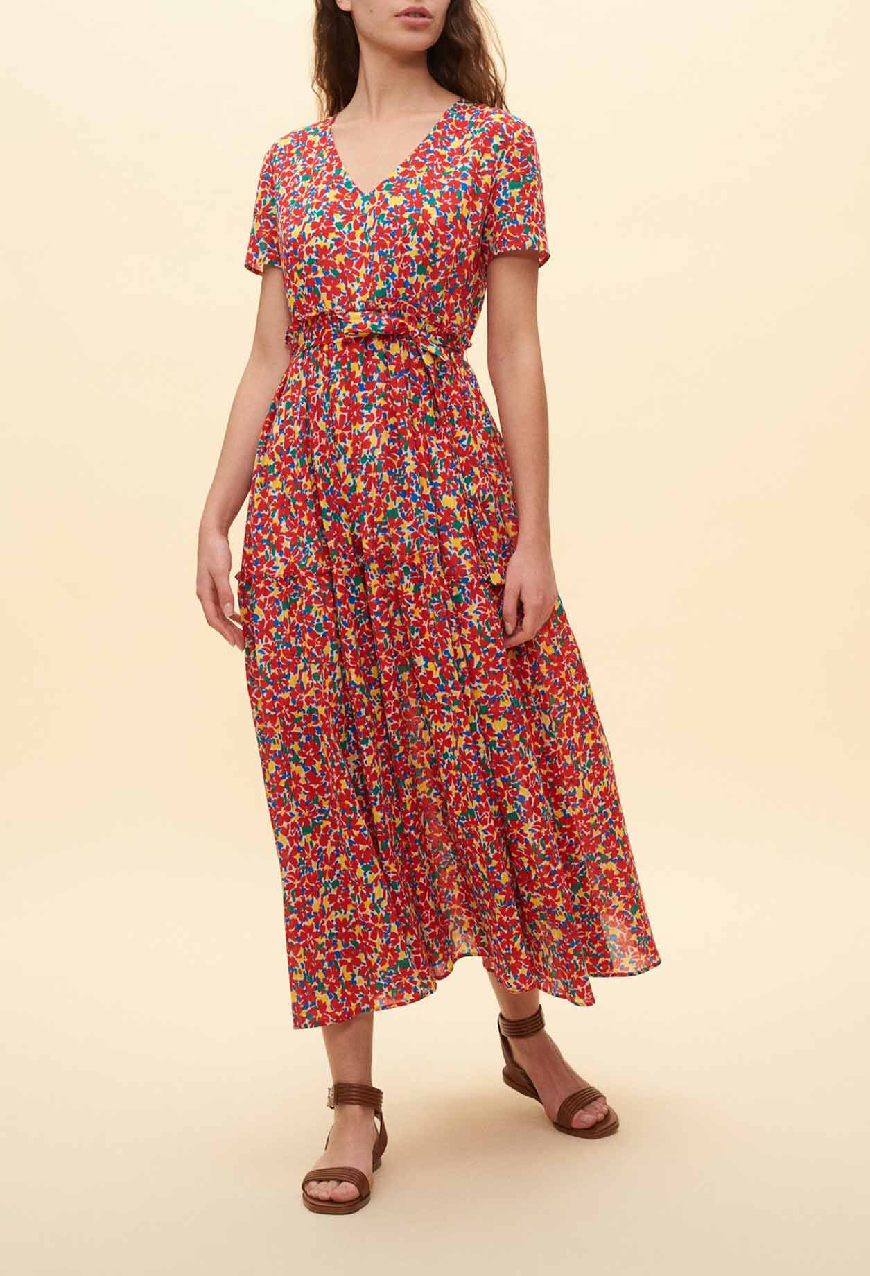Robe fleurie claudie pierlot 2025