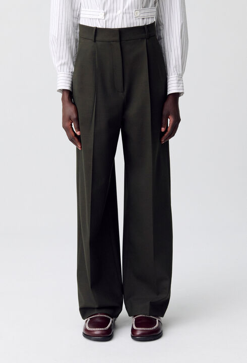 Pantalon large tailleur
