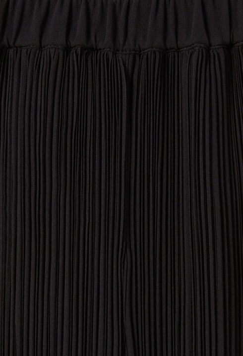 Pantalon fluide plissé volanté