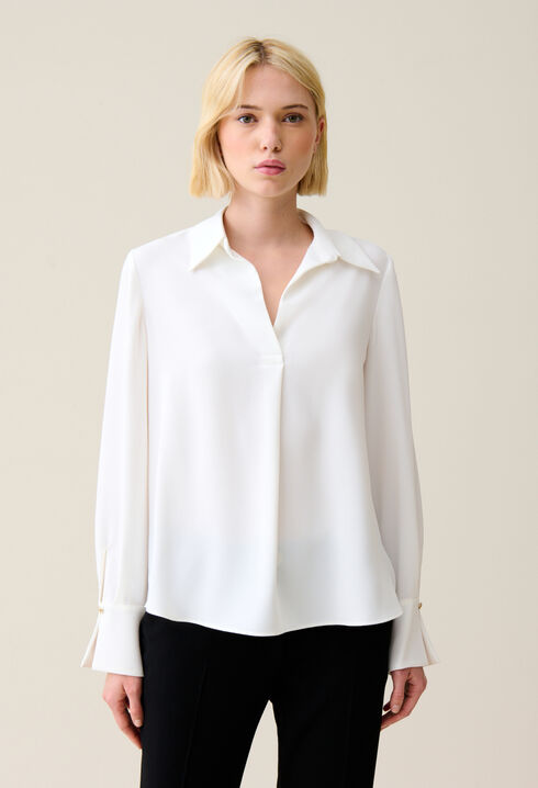 Blouse fluide écrue