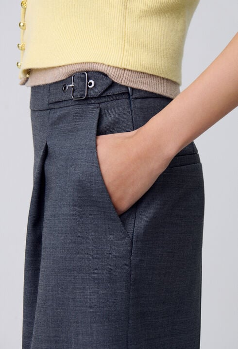 Short bermuda à plis
