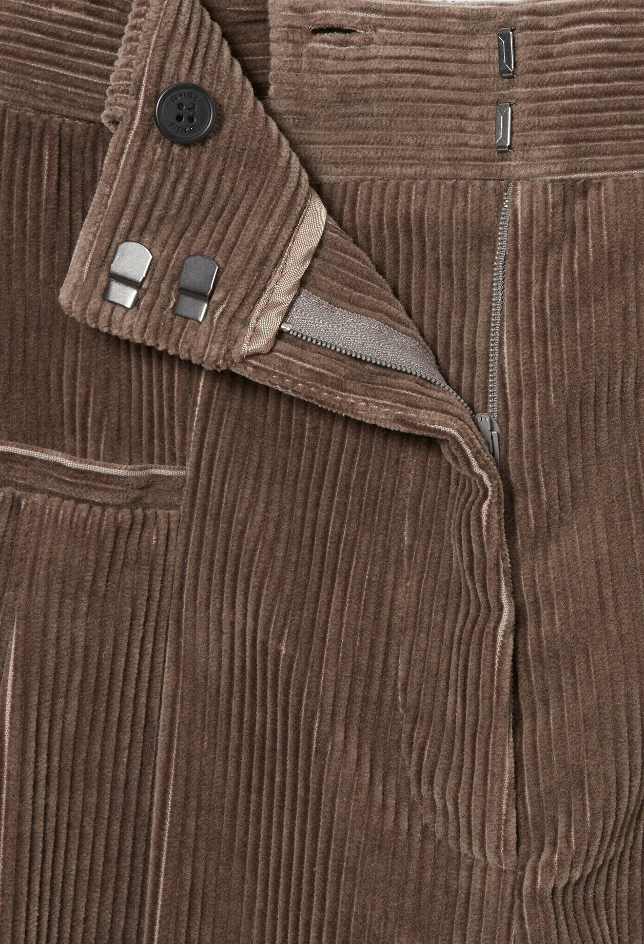 Pantalon large velours