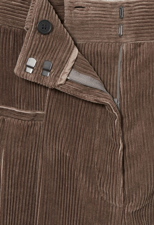 Pantalon large velours