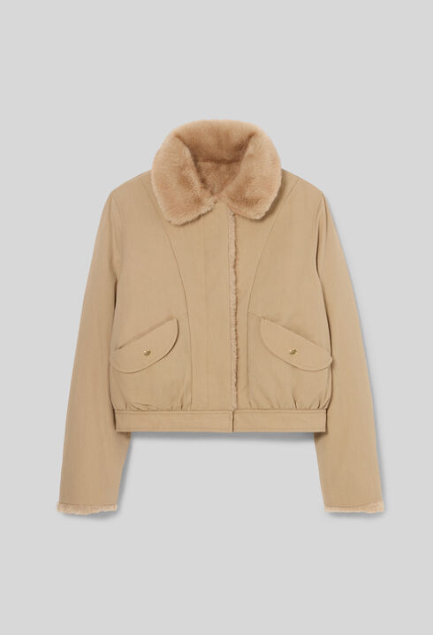 Parka courte nylon r&eacute;versible