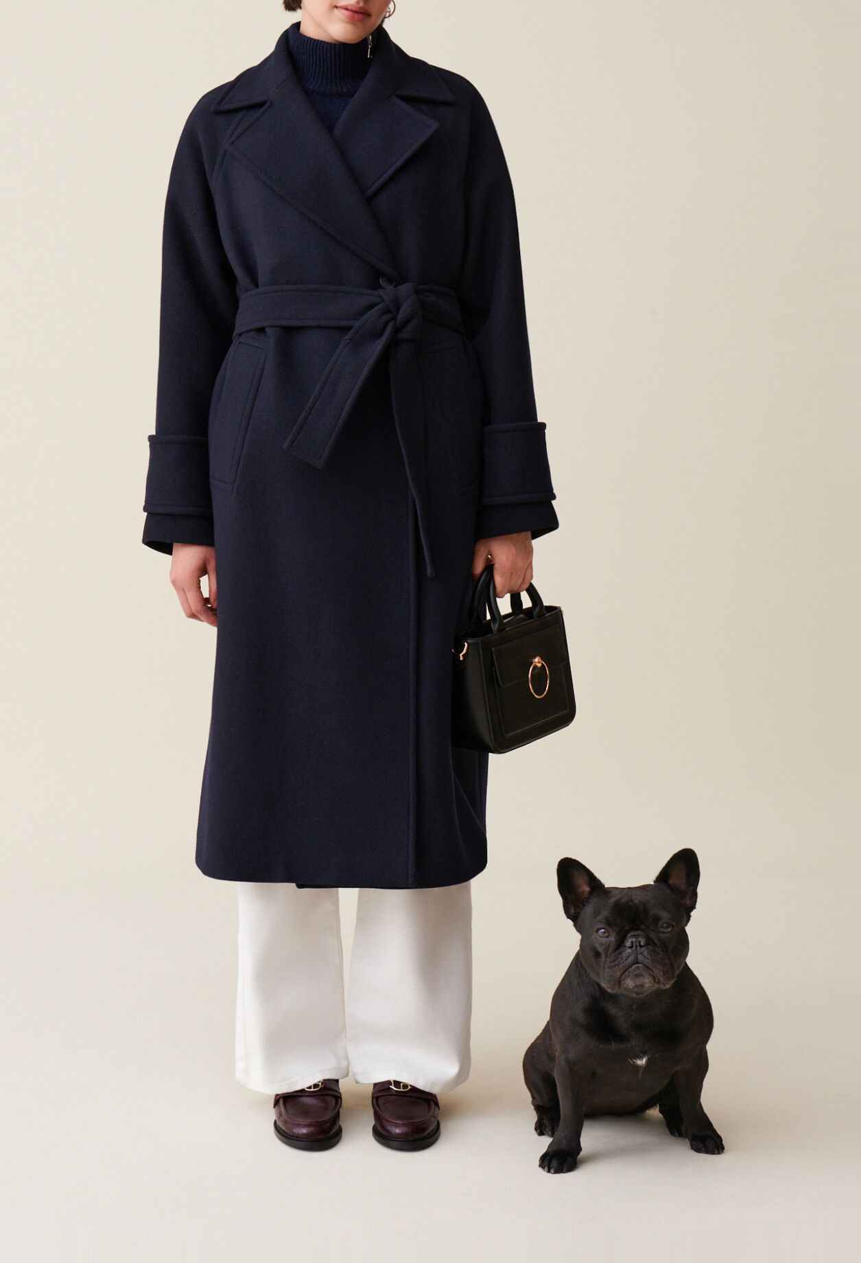 Manteau laine esprit trench-coat