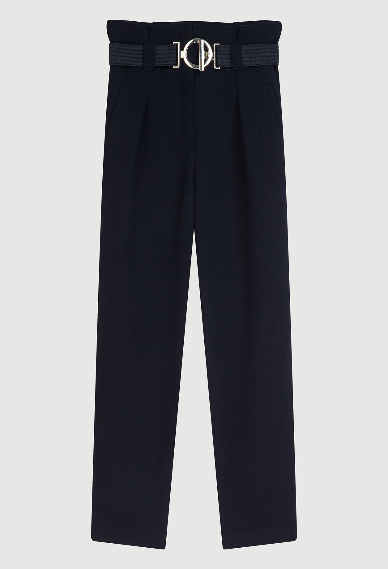 Pantalon de tailleur ceinturé