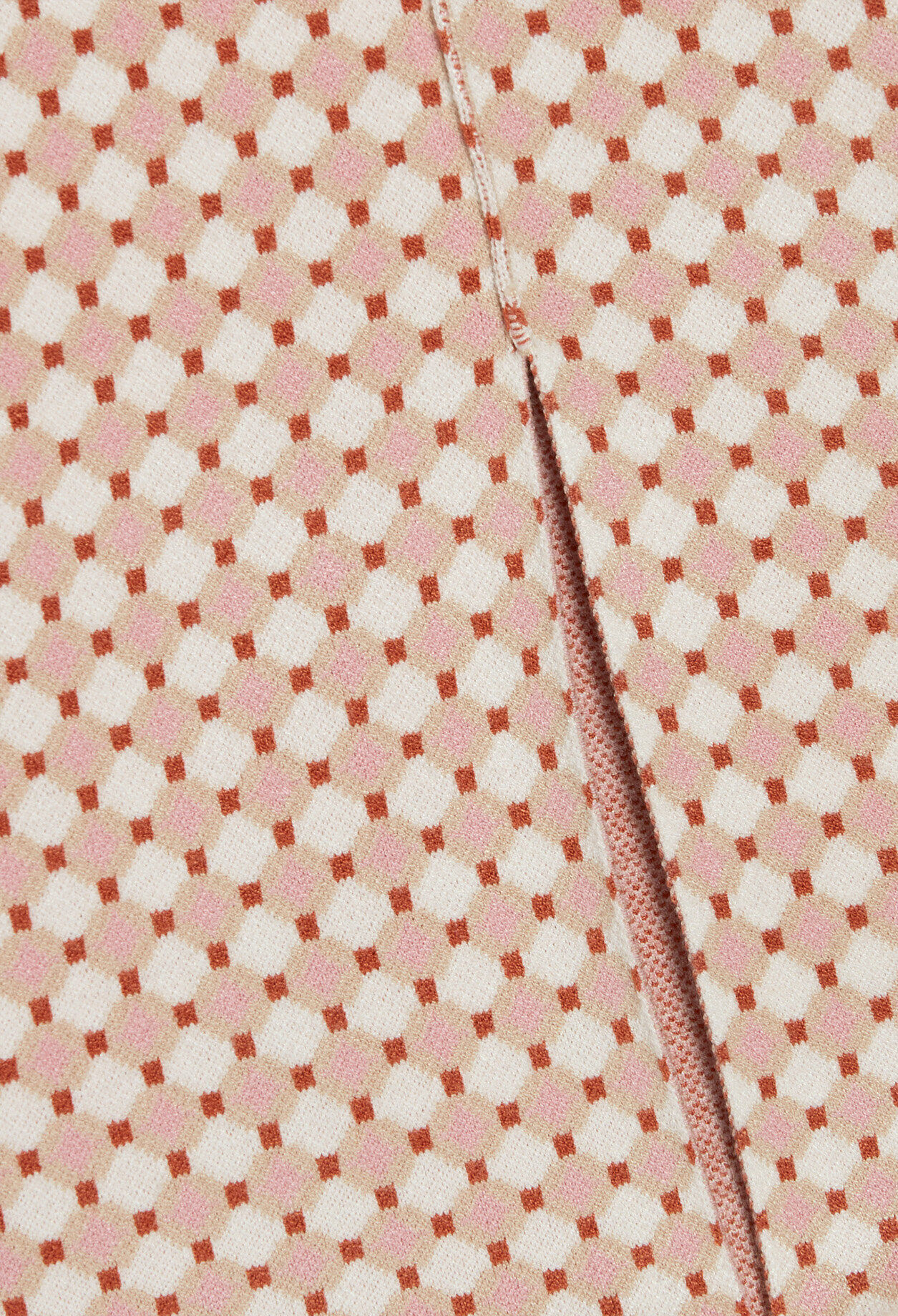 Pantalon maille à motifs graphiques