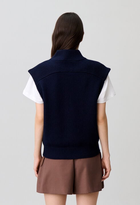 Pull en laine sans manches