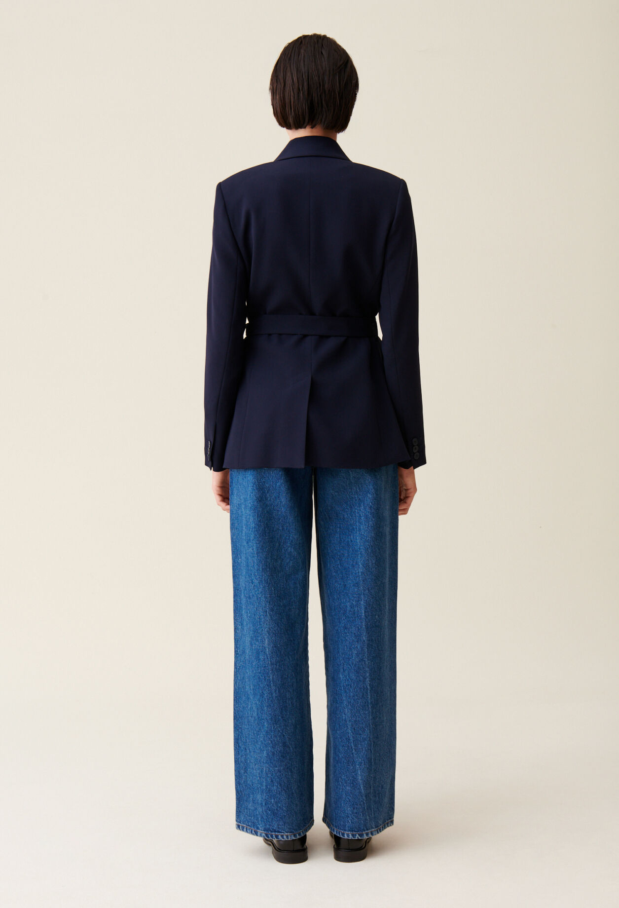 Veste tailleur bleu marine